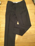 Mens Canda Size 34 Short Navy And Blue Striped Trousers