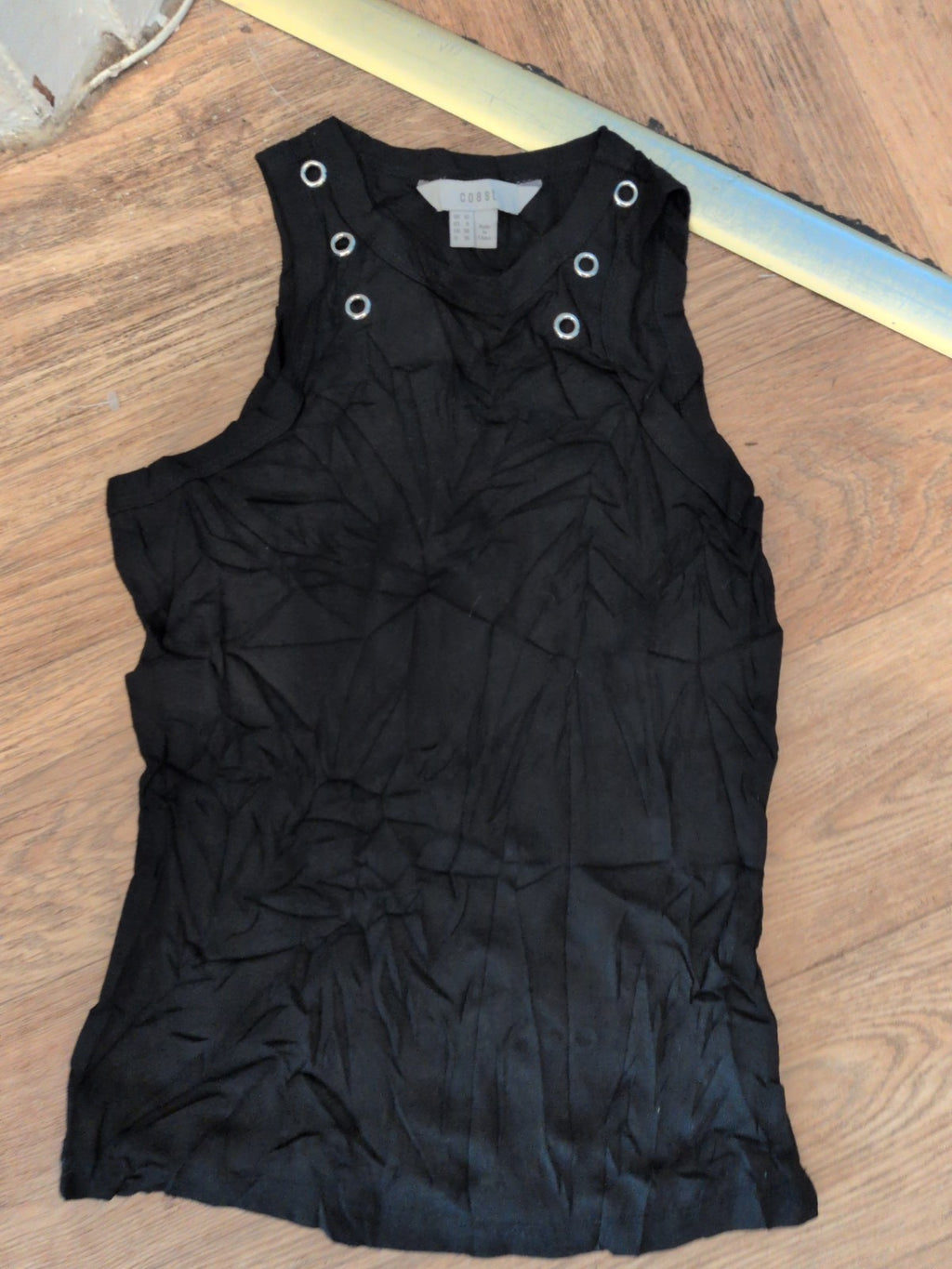 Coast 10 Black Sleeveless T-shirt