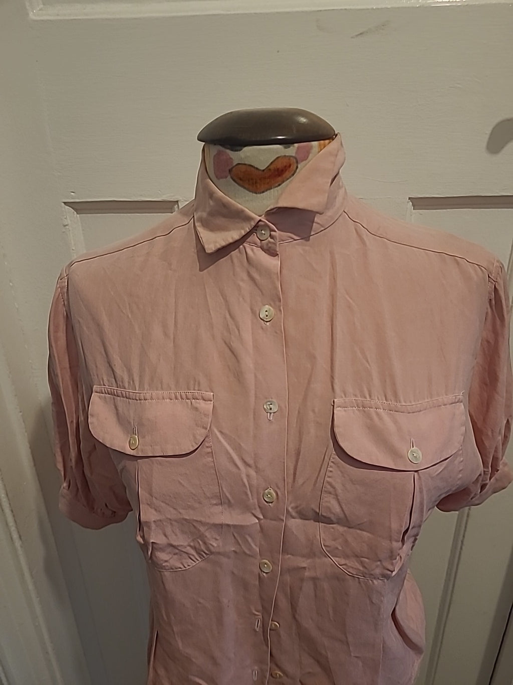 Ladies Renato Nucci Size Euro 38 Pink Shirt Sleeve Blouse