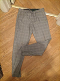 Mens Gianni Feraud Size 32R Grey Check Trousers