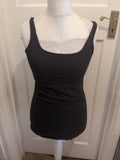 Ladies Primark Size Small Black Sleeveless Longline Vest T-shirt