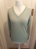 Mens Green Trees Size M Mint Jumper Couple Marks On Front