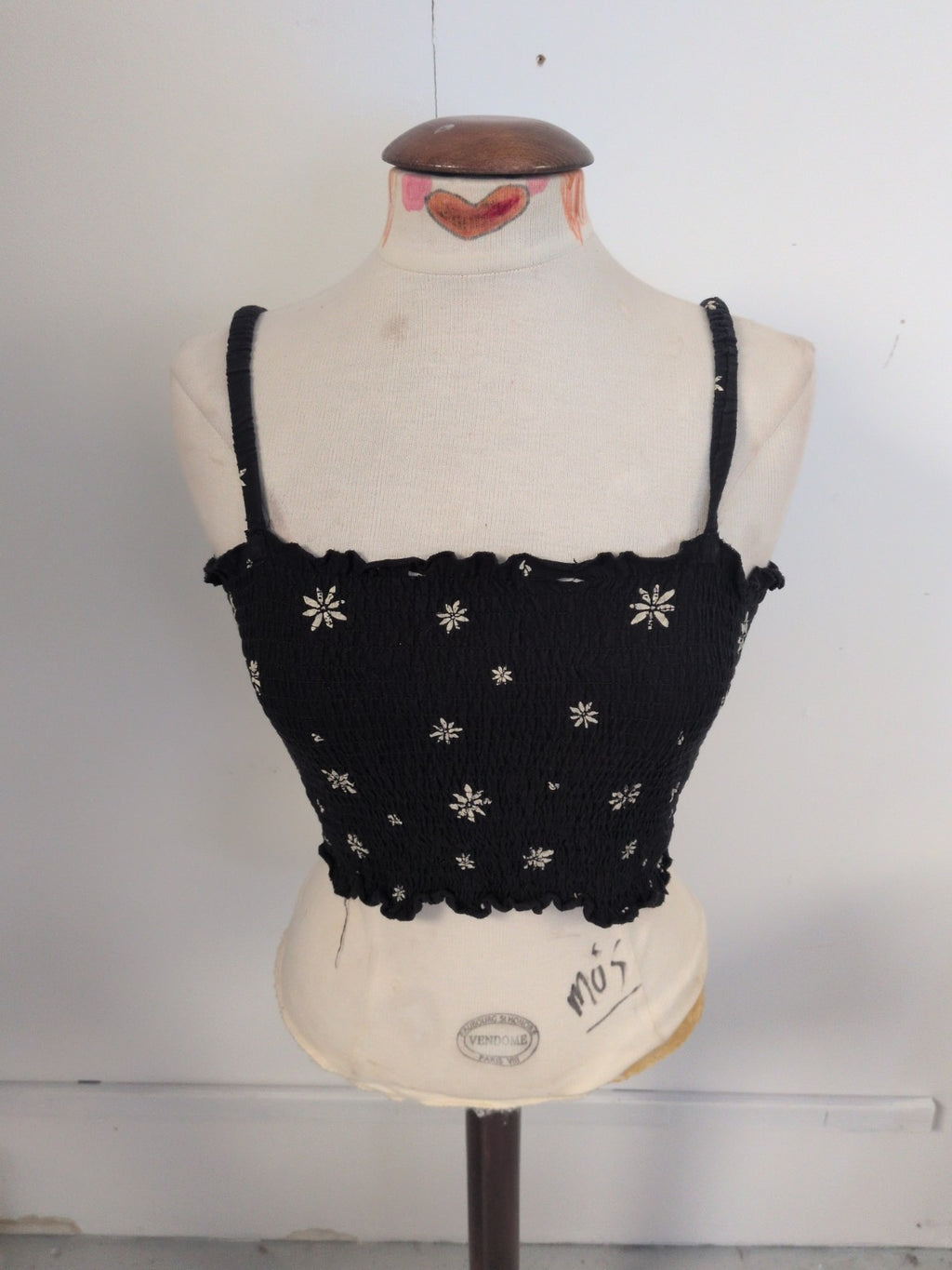 Primark 12-14 Bubblehem Sleeveless Crop Top
