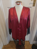 Ladies Size 12-14 Purple Silky With Black Lace Silky** Night Shirt