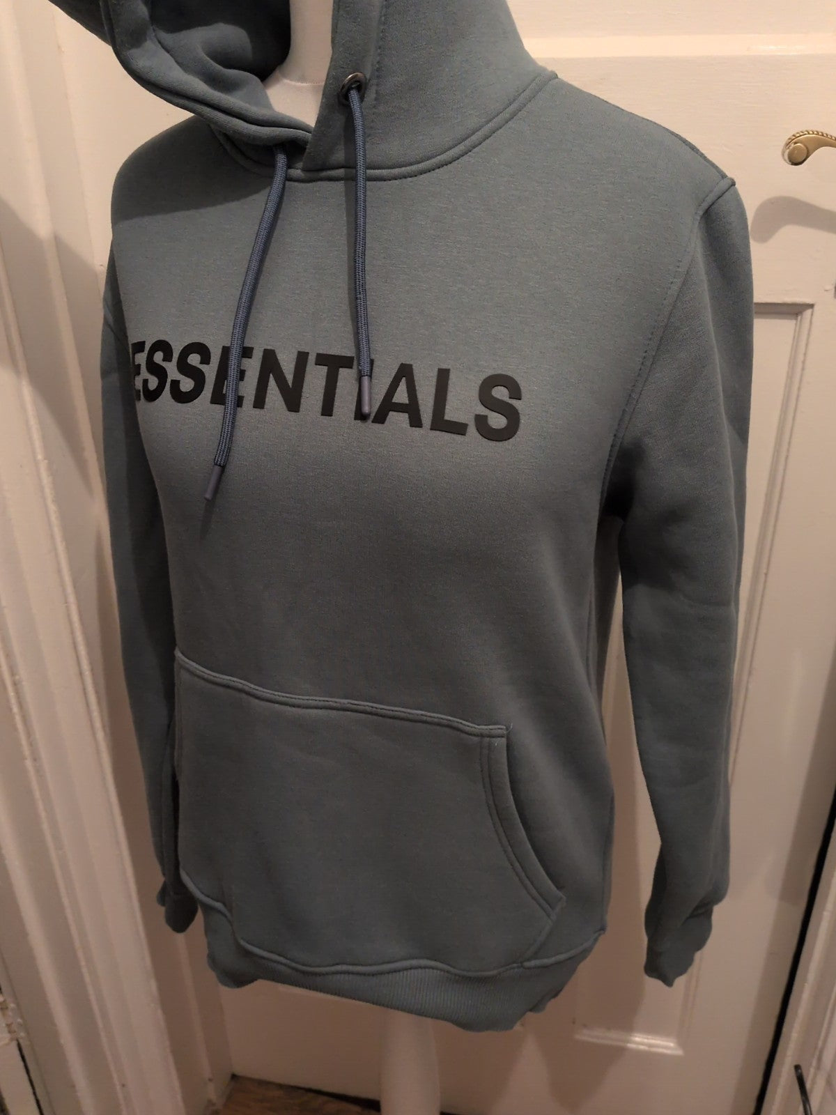 Essentials Small Blue Print Pullover Hoodie
