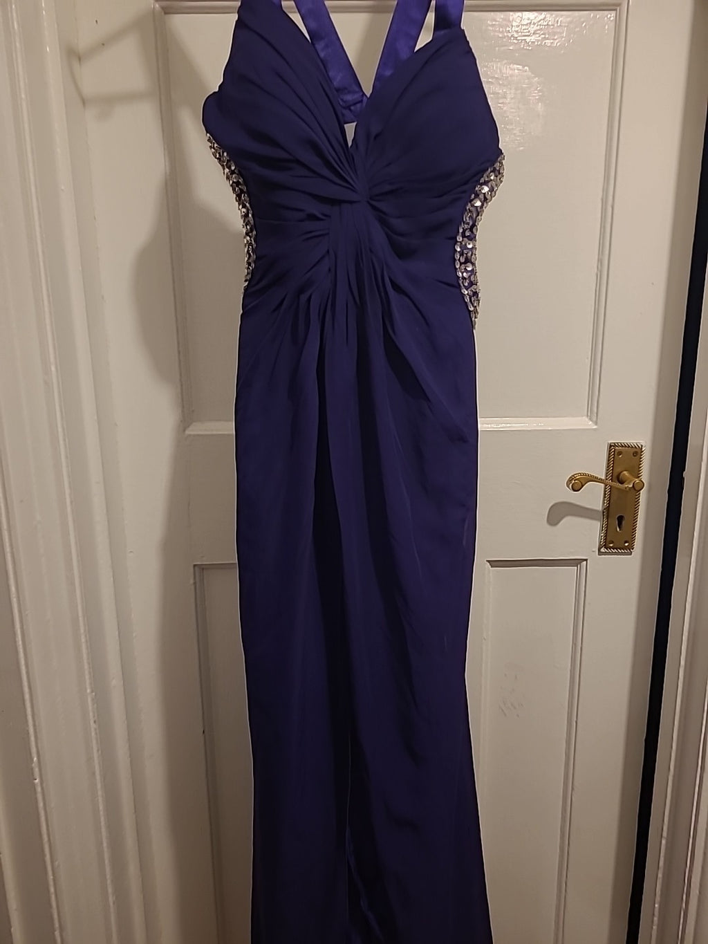 Ladies Size 2 Purple Sleeveless Bridemaid Dress