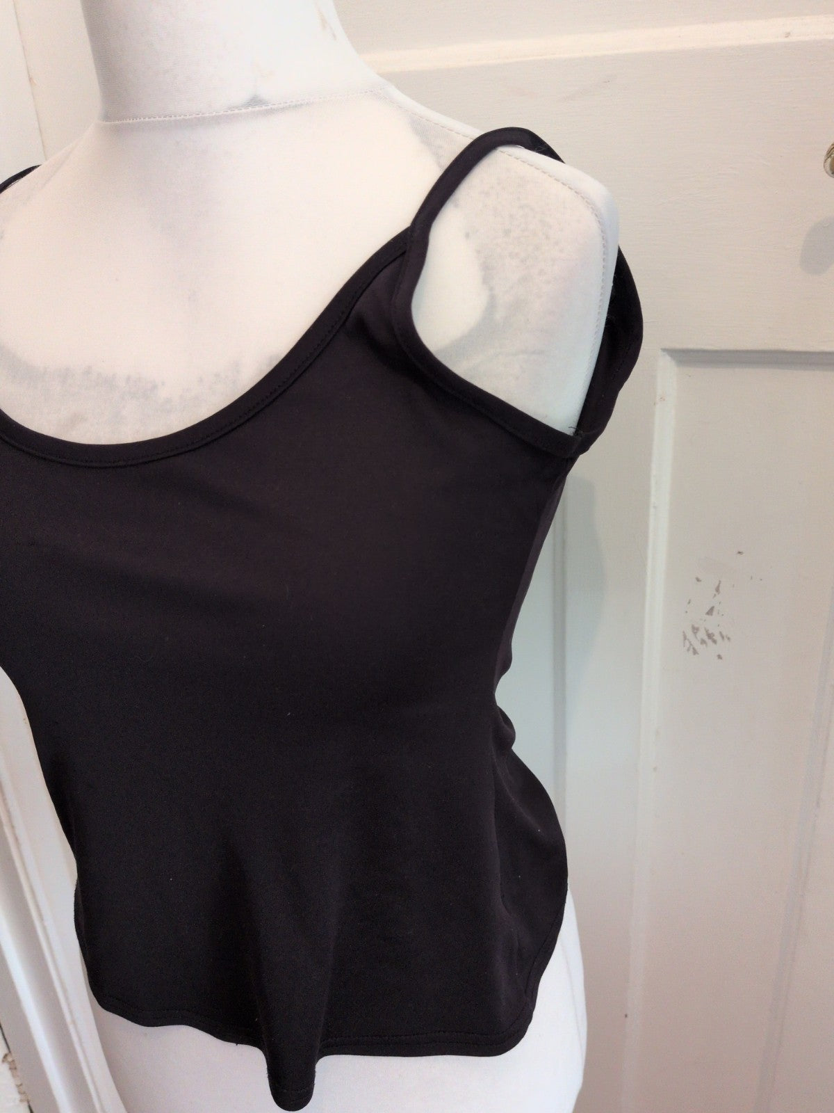 Large Black Sleeveless Cami Top