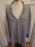 Mens Tu Size 2XL Green/Brown/Blue Check Long Sleeved Shirt