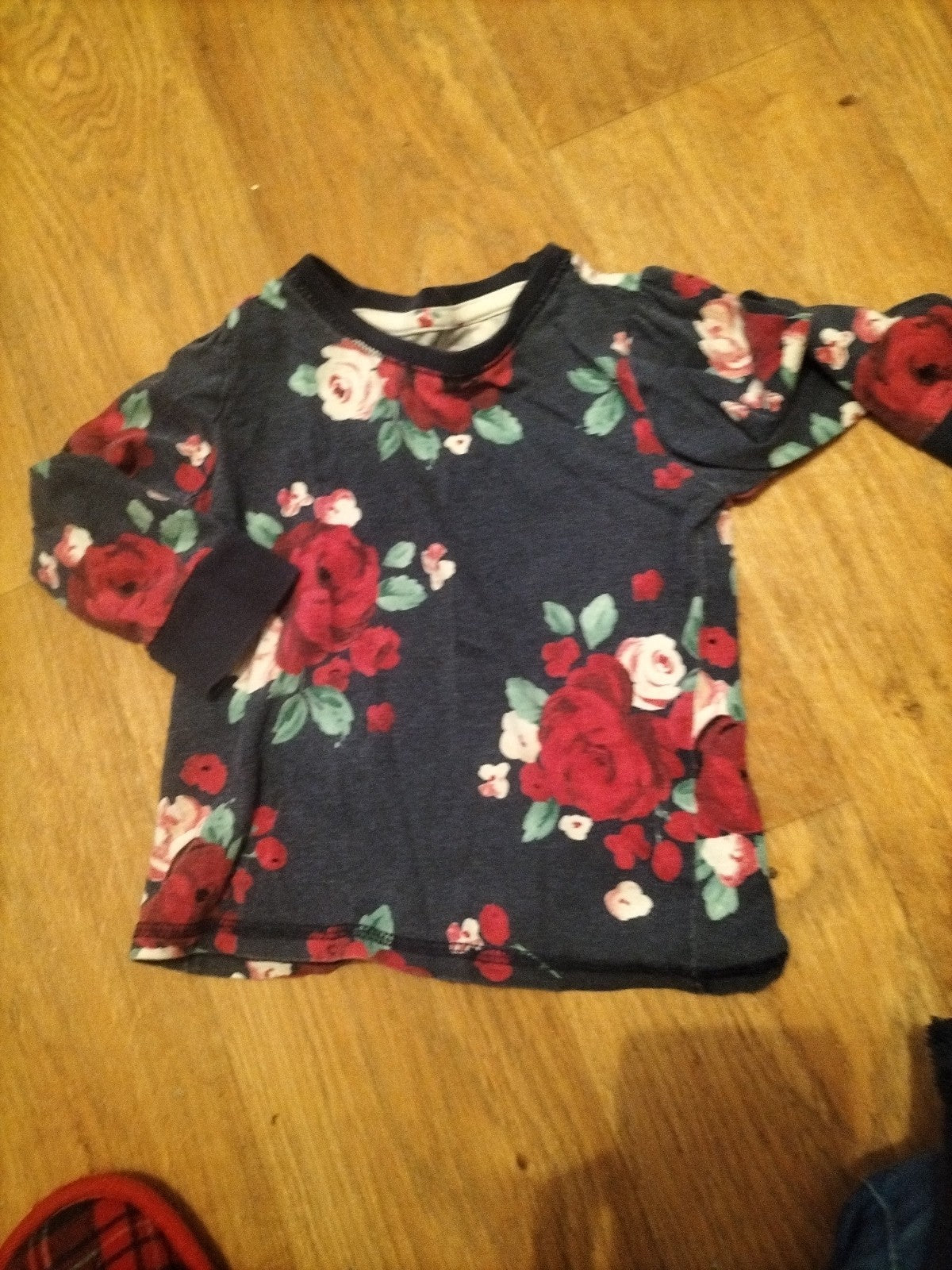 Girls Tu Age 18-24 Months Navy Floral Tshirt