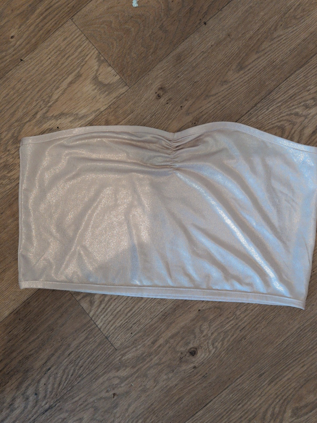 Ladies Primark Size 20 Pink Shiny Boob Tube