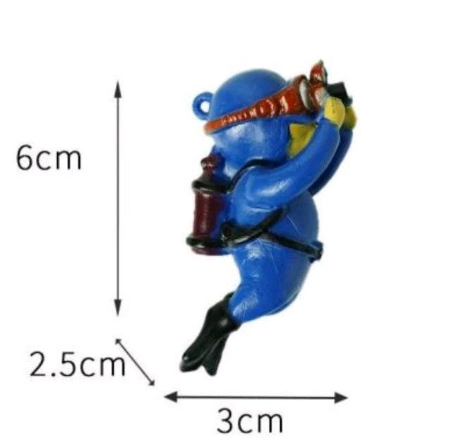 Brand New Aquarium Floating Scuba Man Pack Of 2