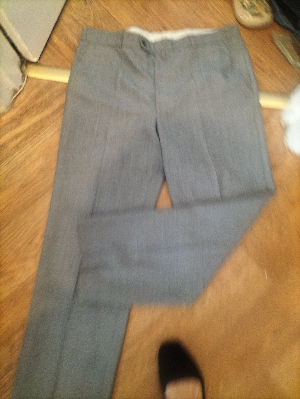 Mens Gurteen Size 38 Silver Grey Smart Trousers