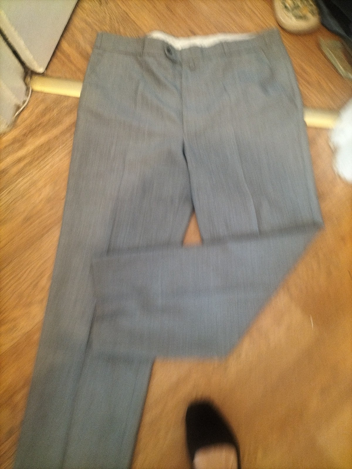 Mens Gurteen Size 38 Silver Grey Smart Trousers