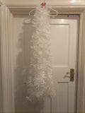 Brand new 2M WHITE Tinsel celebration Christmas tree decorations