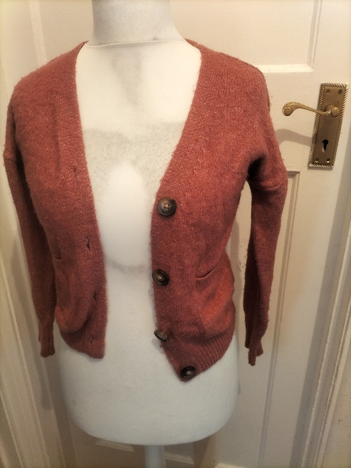 Ladies Primark Size 2XS Blush Long Sleeved Cardigan