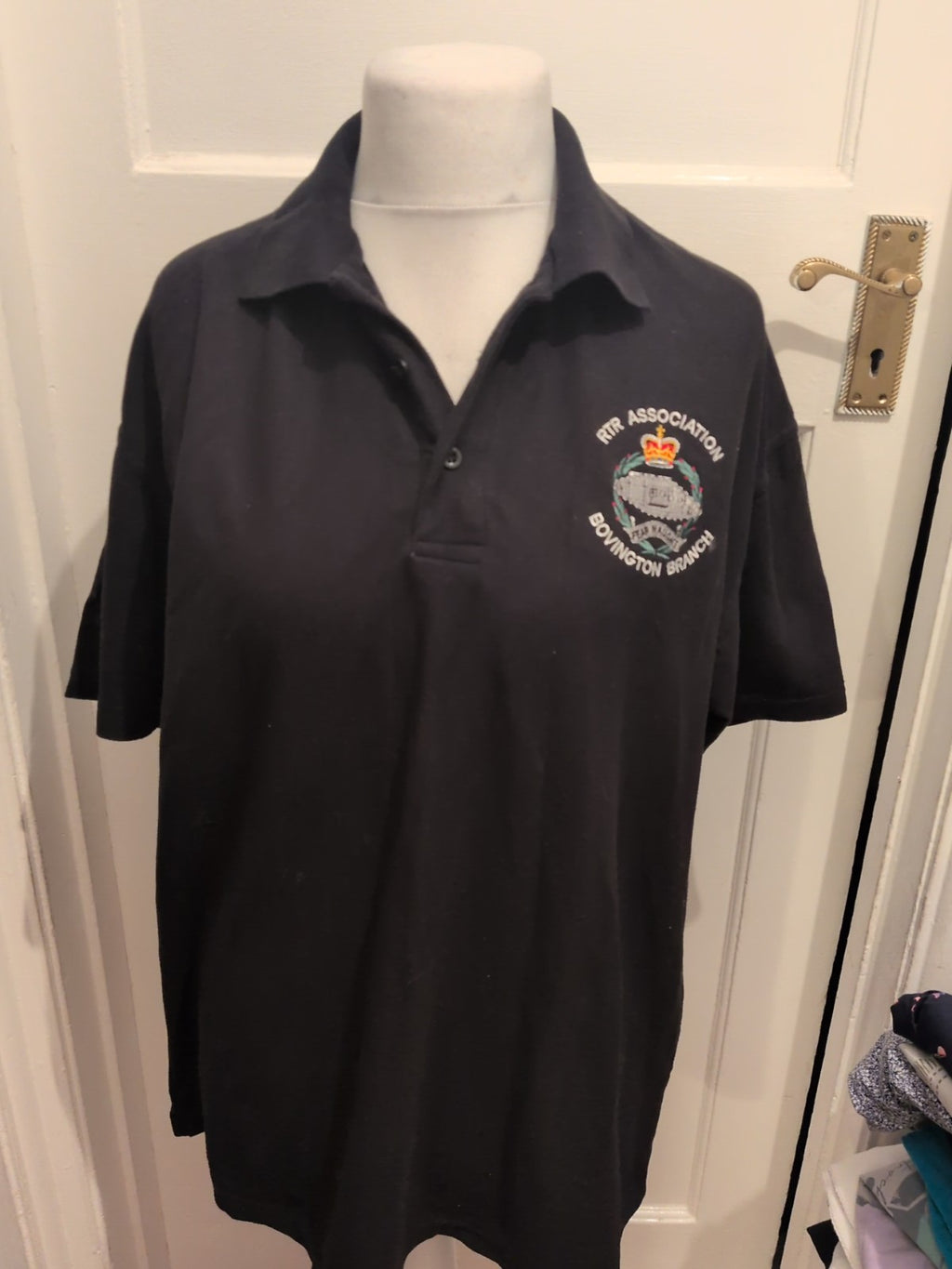 RTX 2XL Bovington Branch Black Polo