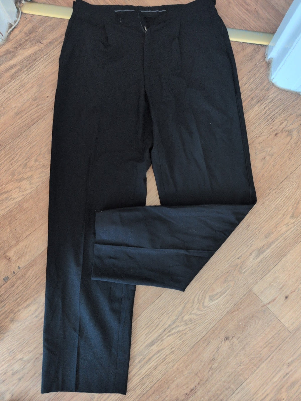 Marks And Spencer Tailoring 32/31 Black Washable Trousers