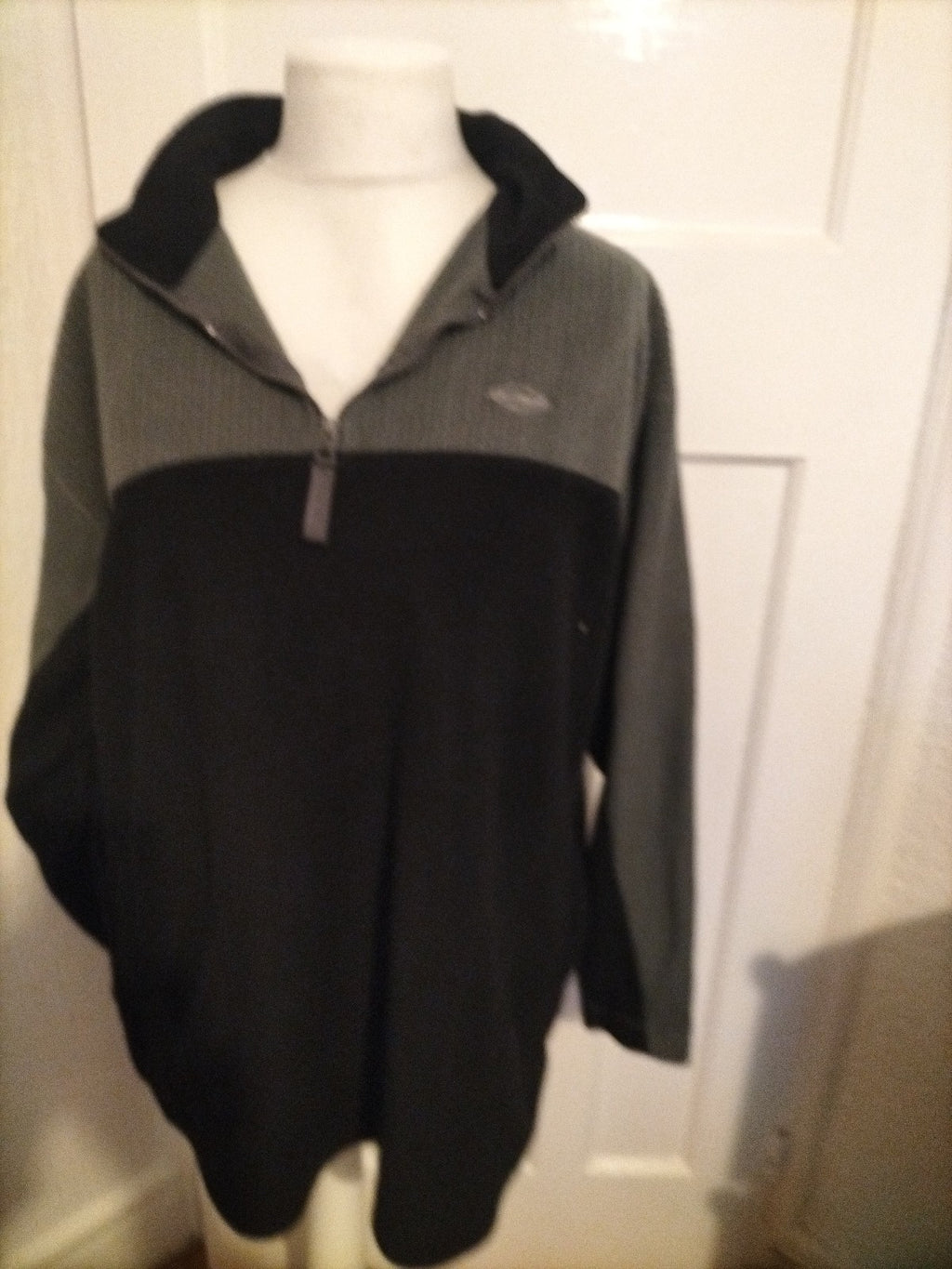Mens Lee Cooper Size Large Grey And Black Pullover Jumper