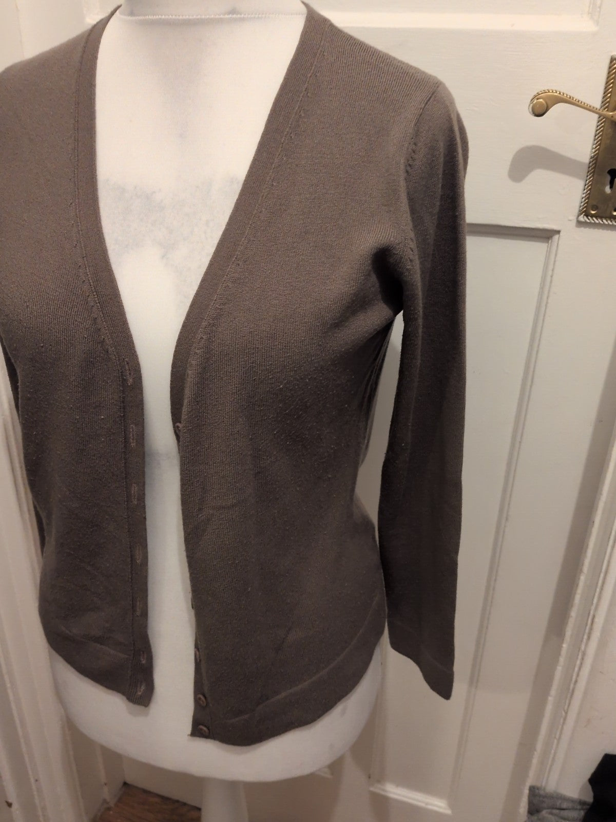 Marks And Spencer 16 Expresso Cardigan Buttoned