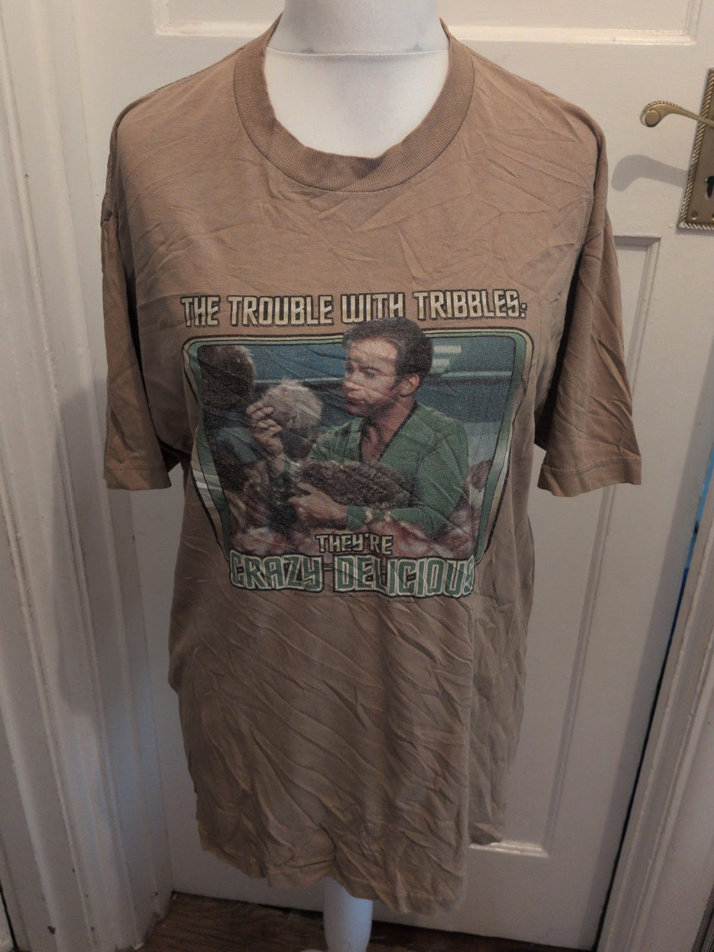 Star Trek XL Brown Printed Short Sleeve T-shirt