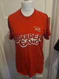 Mens Gildan Size Medium Printed Red Short Sleeved Tshirt