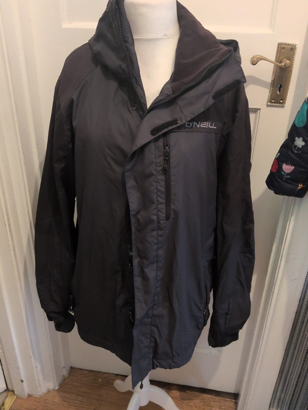 O'Neill Large Weatherproof Charcoal Coat