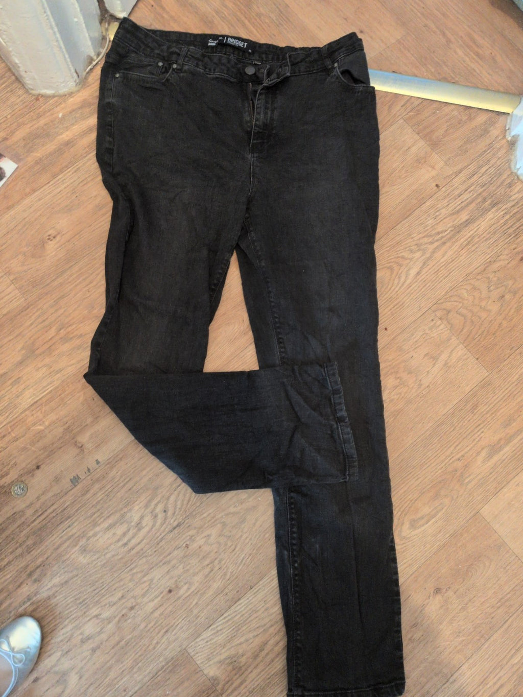Simply be 18L Black "Bridget" Straight Leg Jeans