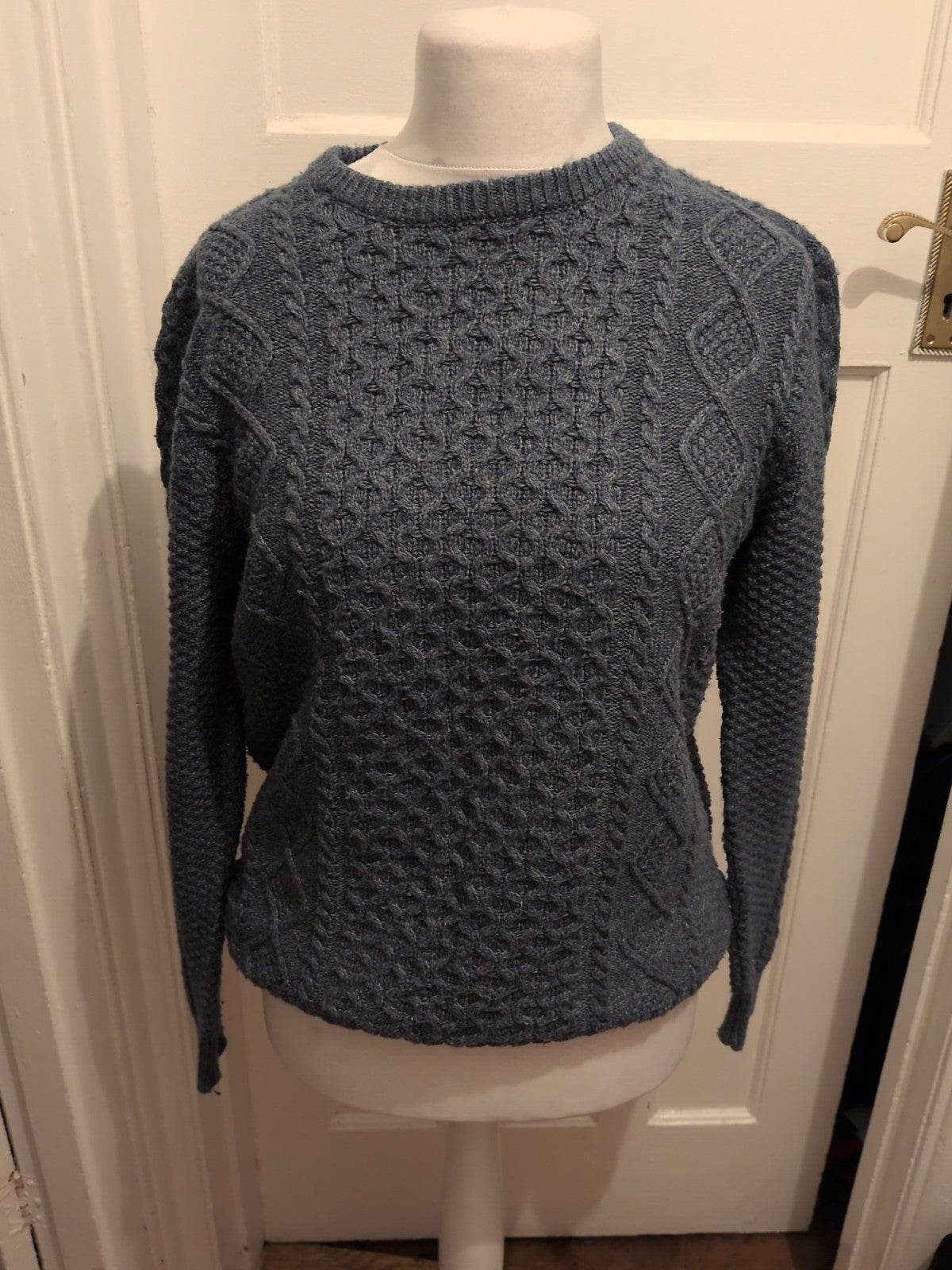 TU Man Medium Teal Pattern Jumper Pullover
