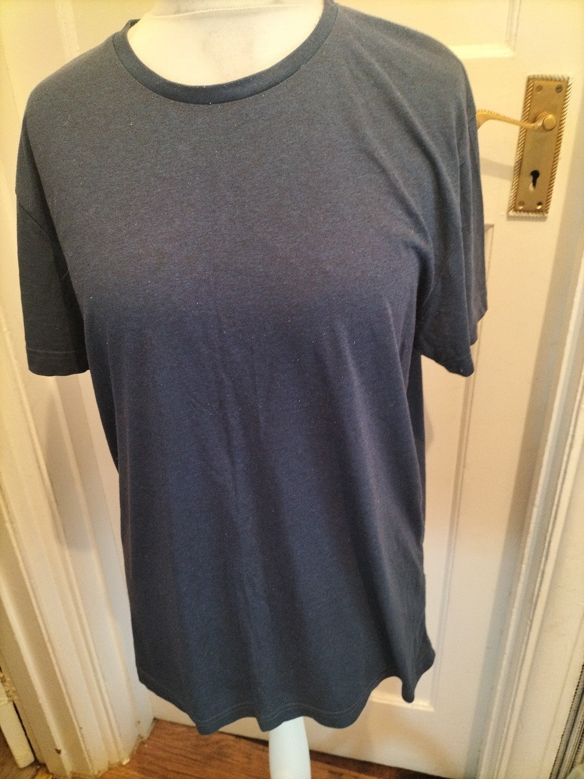 Mens Peacocks Sise XL Navy And Black Dotted Short Sleeved Tshirt
