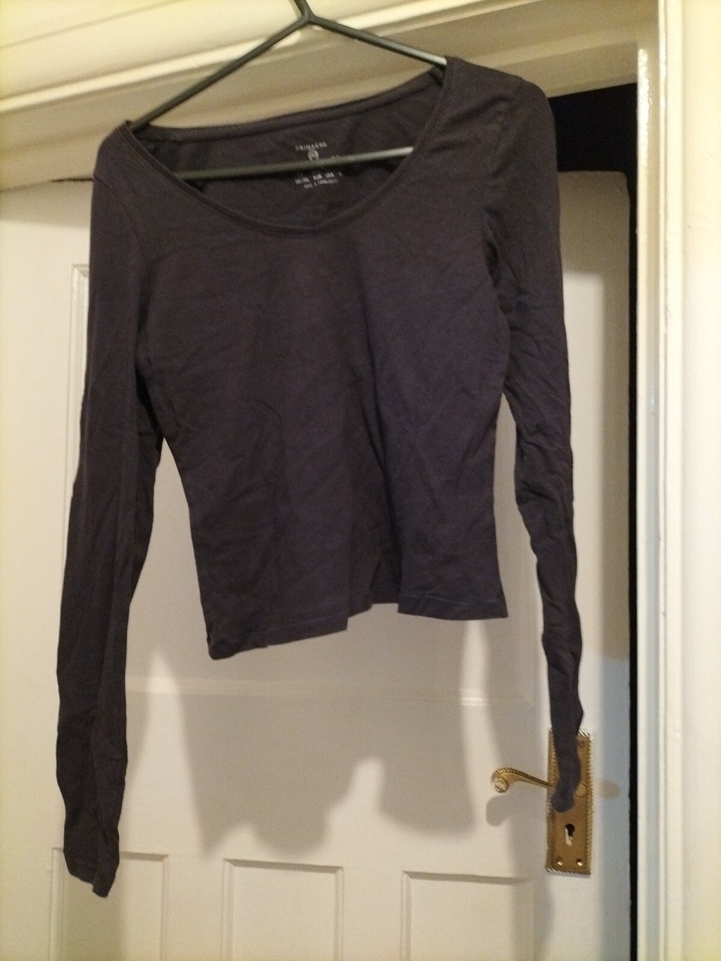 Ladies Primark Size 4/6 Navy Strech Vee