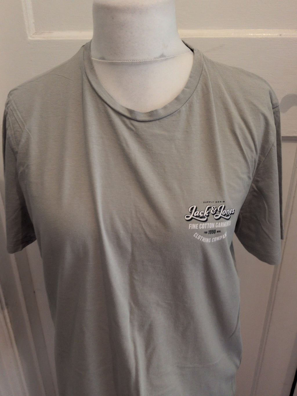Jack Jones XL Grey Print Short Sleeve T-shirt