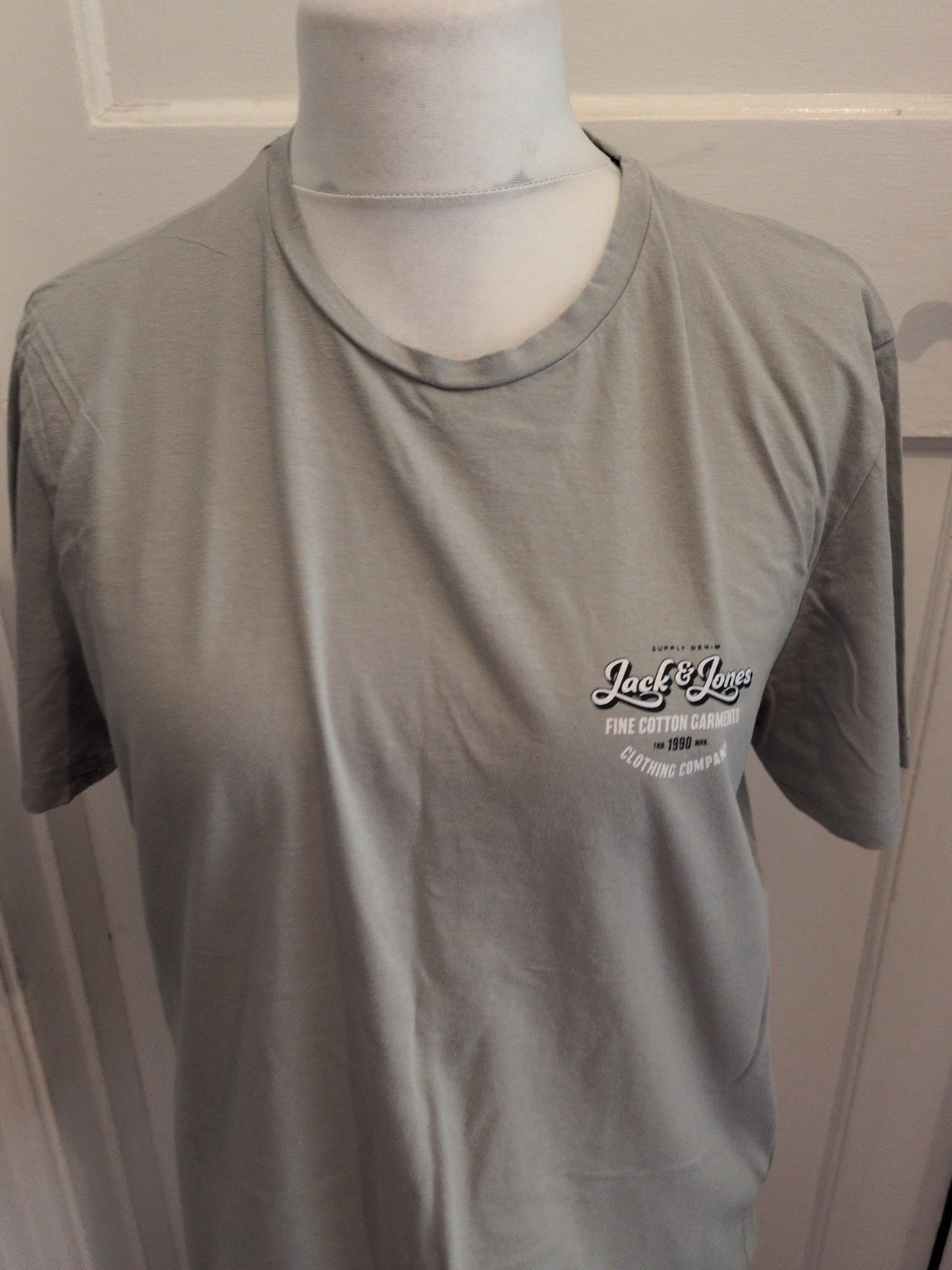 Jack Jones XL Grey Print Short Sleeve T-shirt