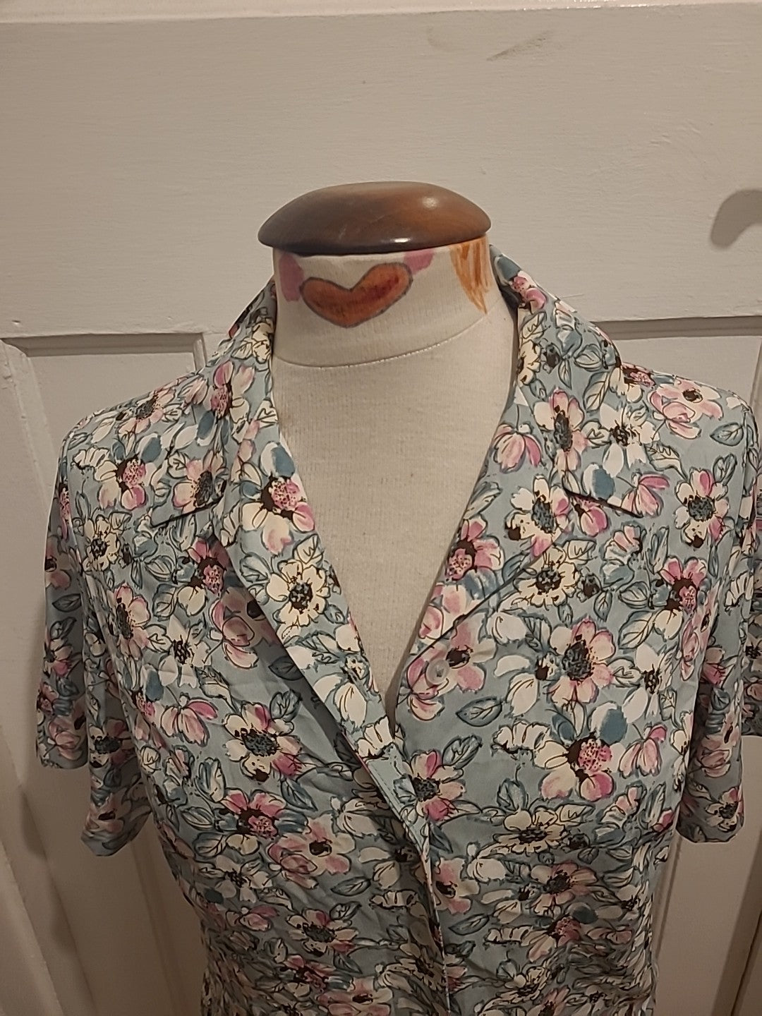 Ladies Honor Millburn Size 10 Multicoloured Floral Short Sleeved Blouse