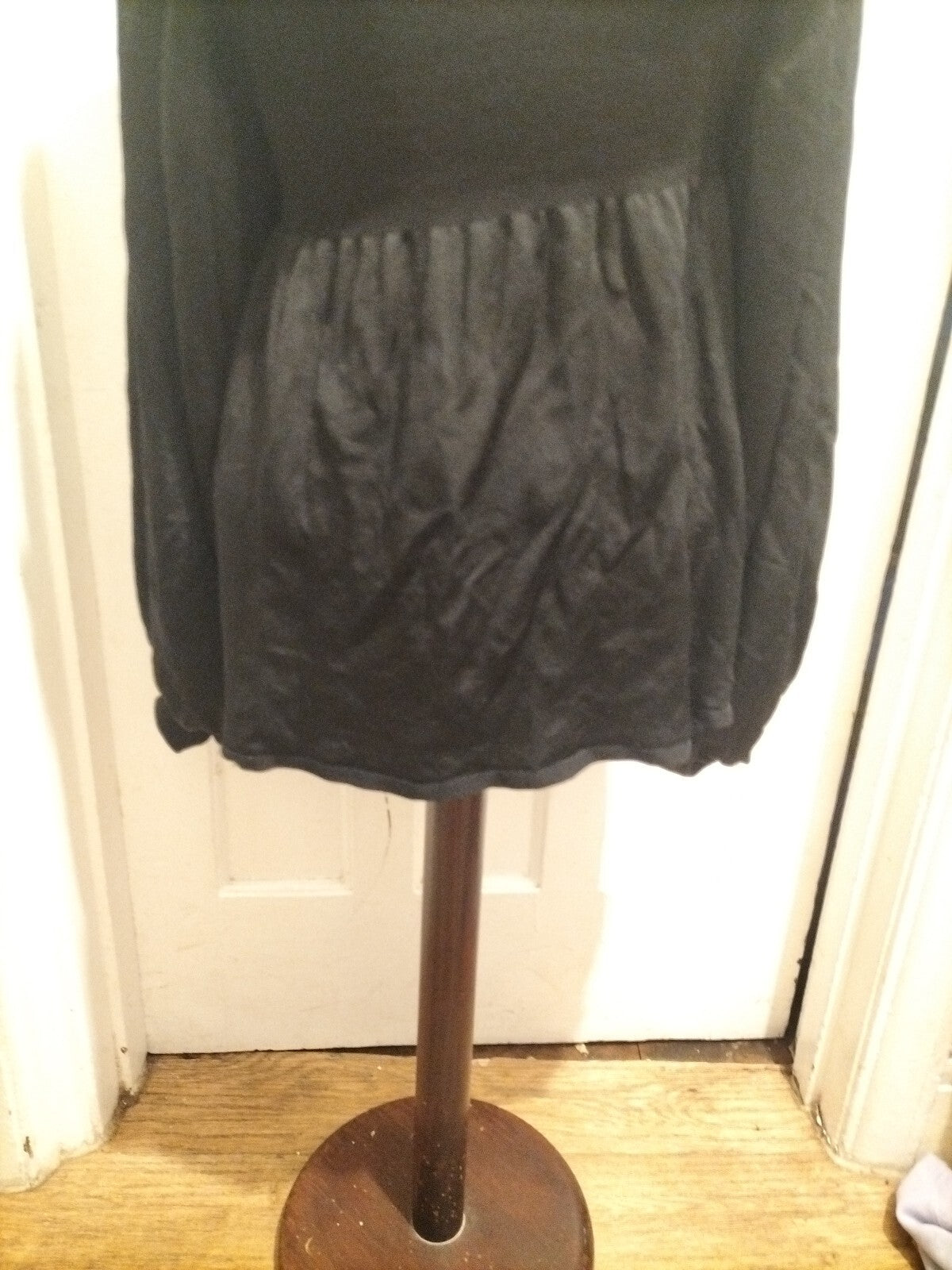 Ladies H+M Size 8/10 Black Long Sleeved Heavy Dress