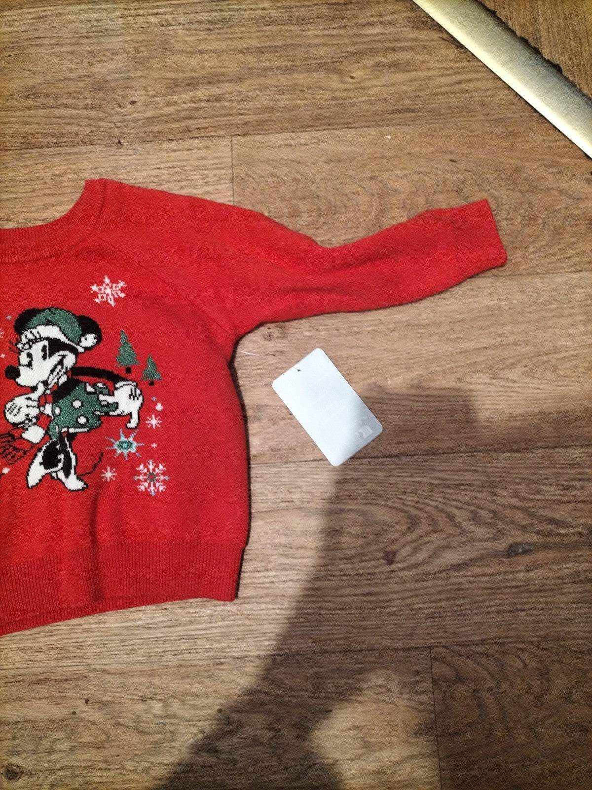 Brand New Disney Baby 18-24 Months Red Long Sleeve Junper