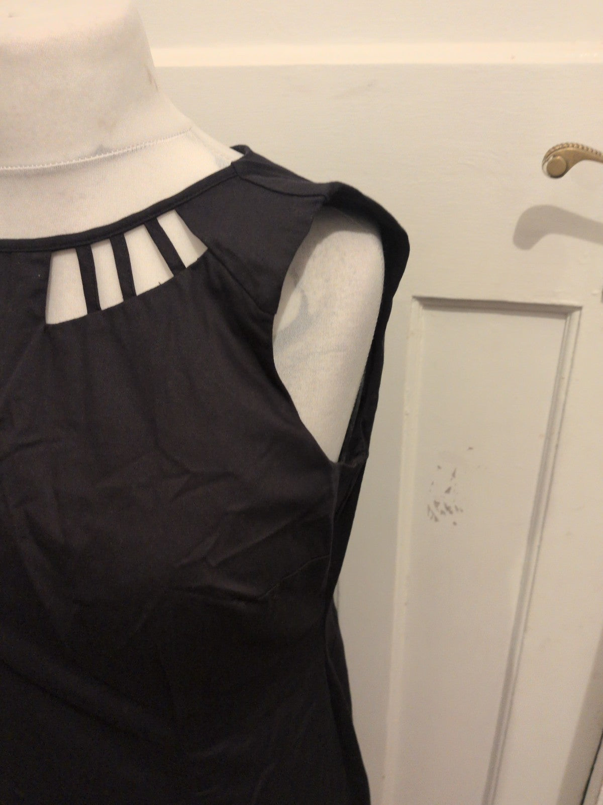 Ladies George Size 12 Black Sleeveless Long Length Dress