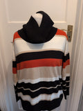 Isle 22-24 Multicoloured Striped Roll Neck Jumper