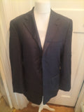 Marks And Spencer Collezione 40m Navy Stripe Suit Jacket