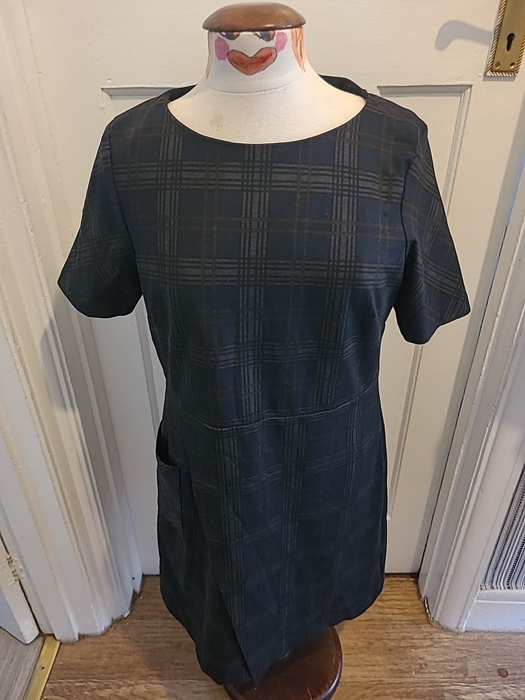 Ladies Next Size 14 Tarten Check Short Sleeved Dress