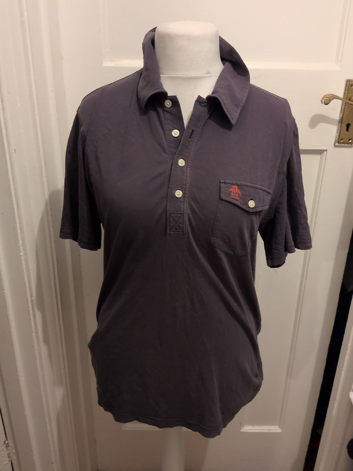 Penguin Large Grey Short Sleeve Polo