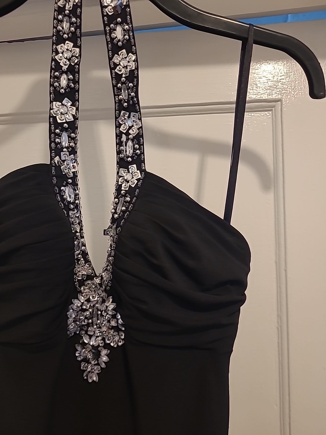 Ladies Betsy&Adam Size 6 Black Padded Bust Sleeveless Long Length Dress