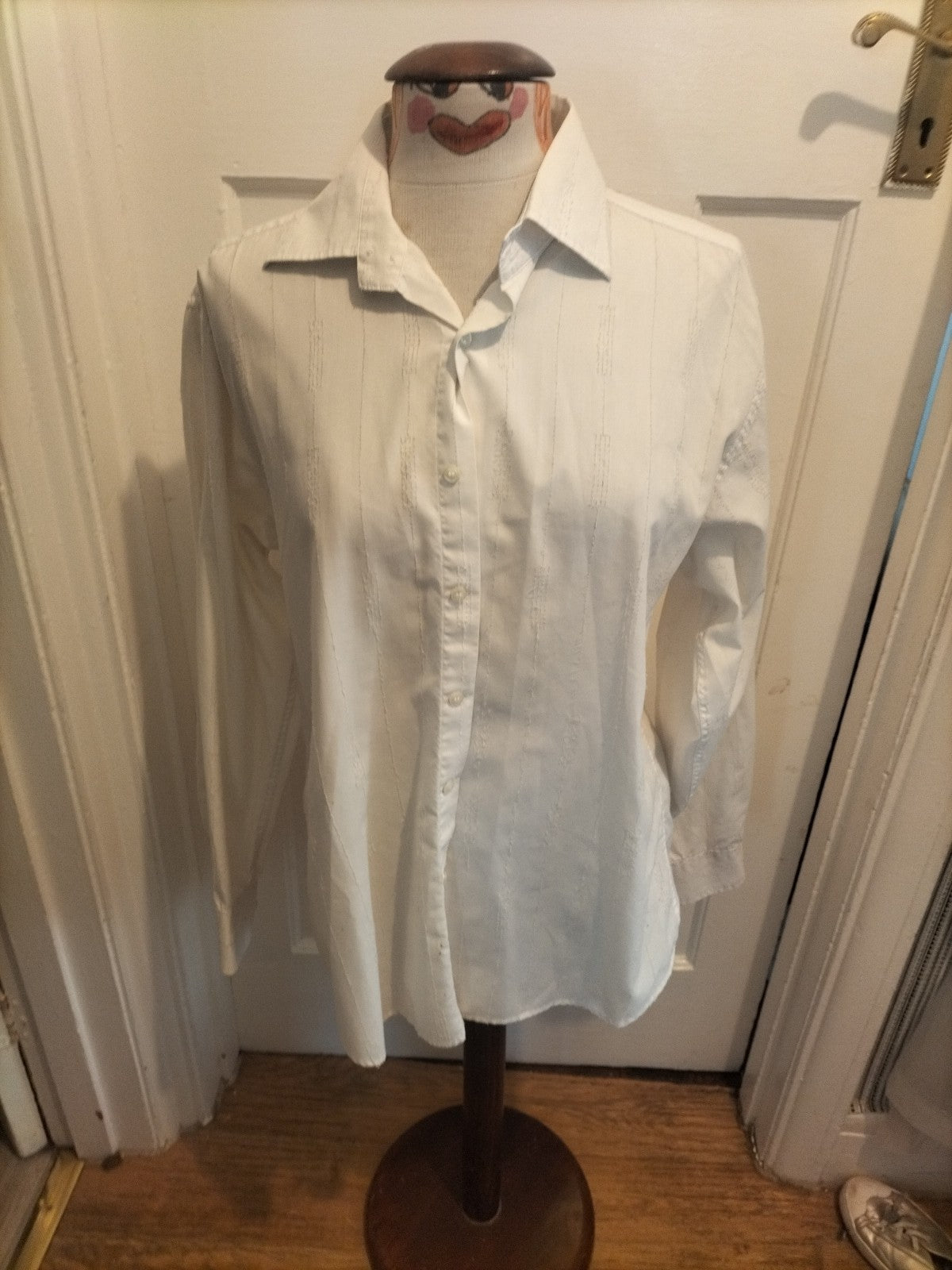 Mens Dld Milan Size Medium Soft Touch White Shirt