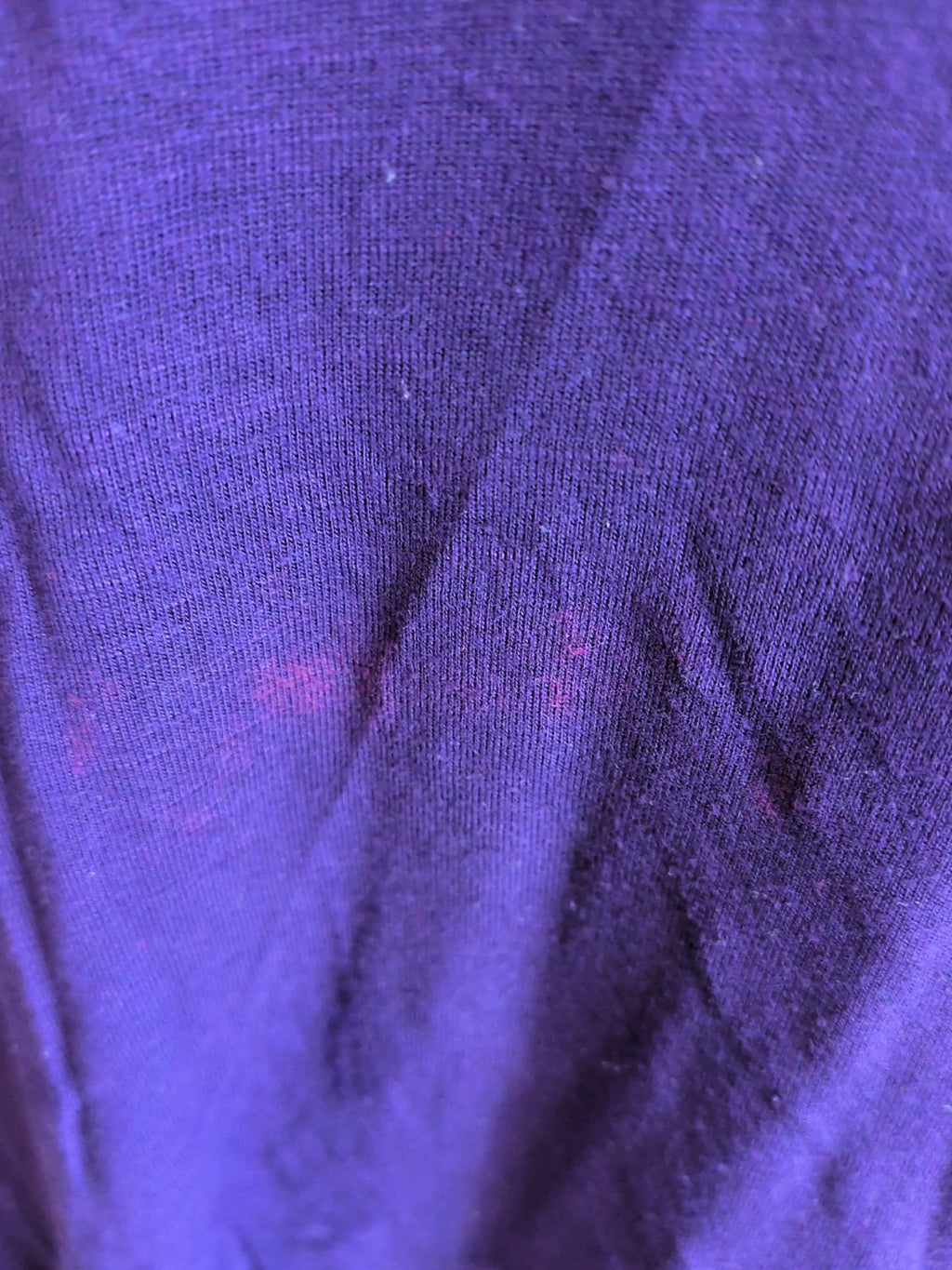 Evans 22/24 Purple Blouse Short Sleeve Couple Pink Marks On