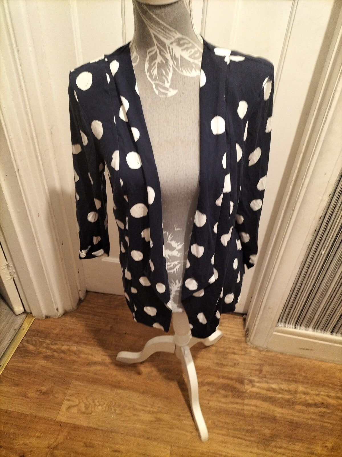 Ladies Roman 10 Spotted Open Cardigan