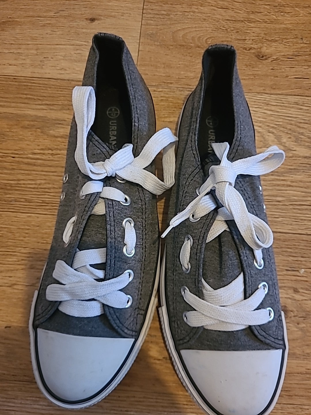 Mens Urban Size Uk 8 Grey Lace Up Pumps
