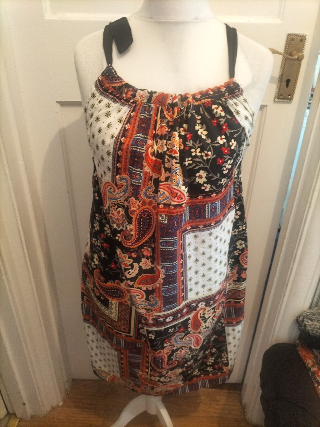 Ladies Pep&Co Size 12 Multicoloured Aztec Style Sleeveless Dress