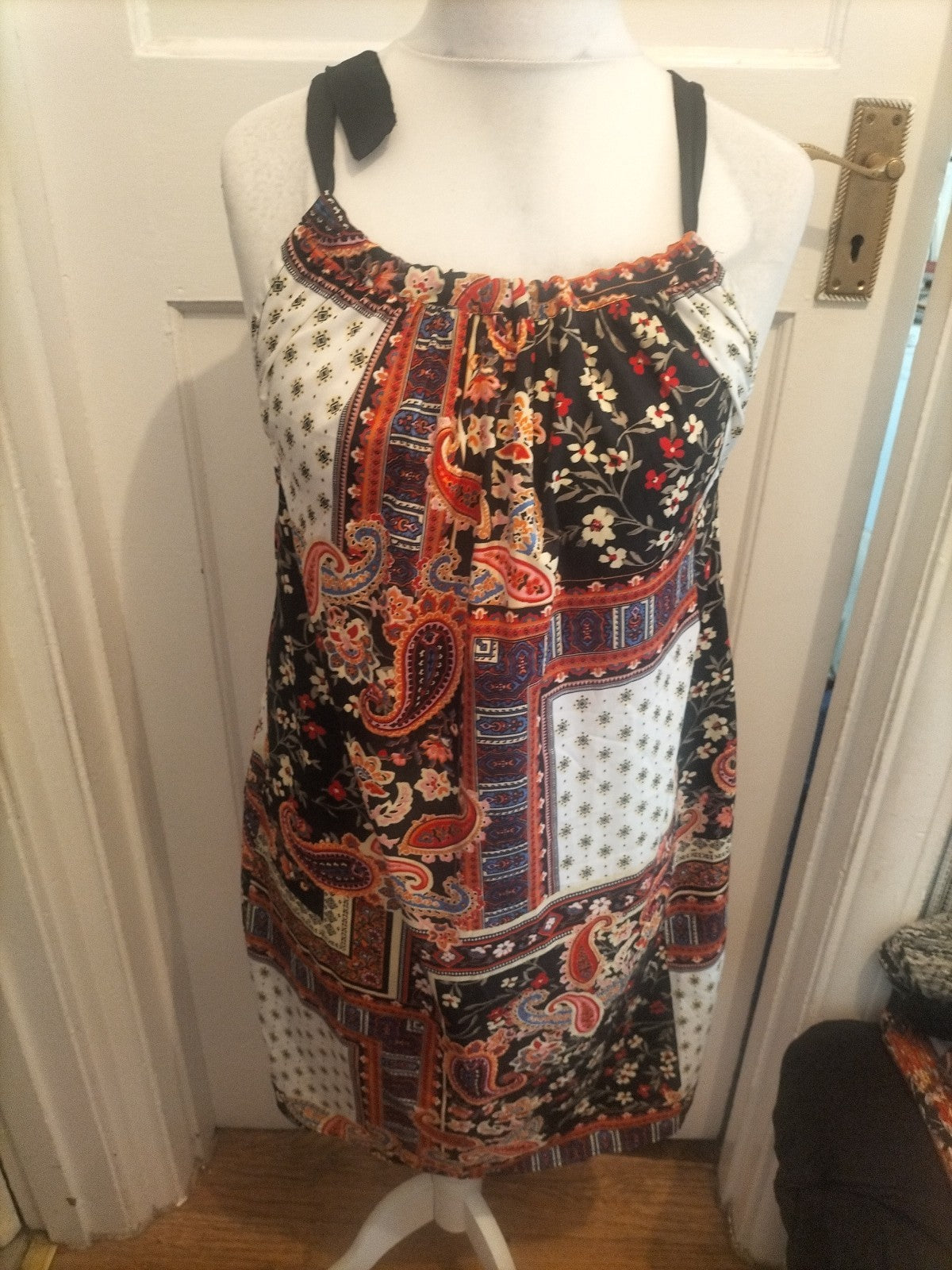 Ladies Pep&Co Size 12 Multicoloured Aztec Style Sleeveless Dress