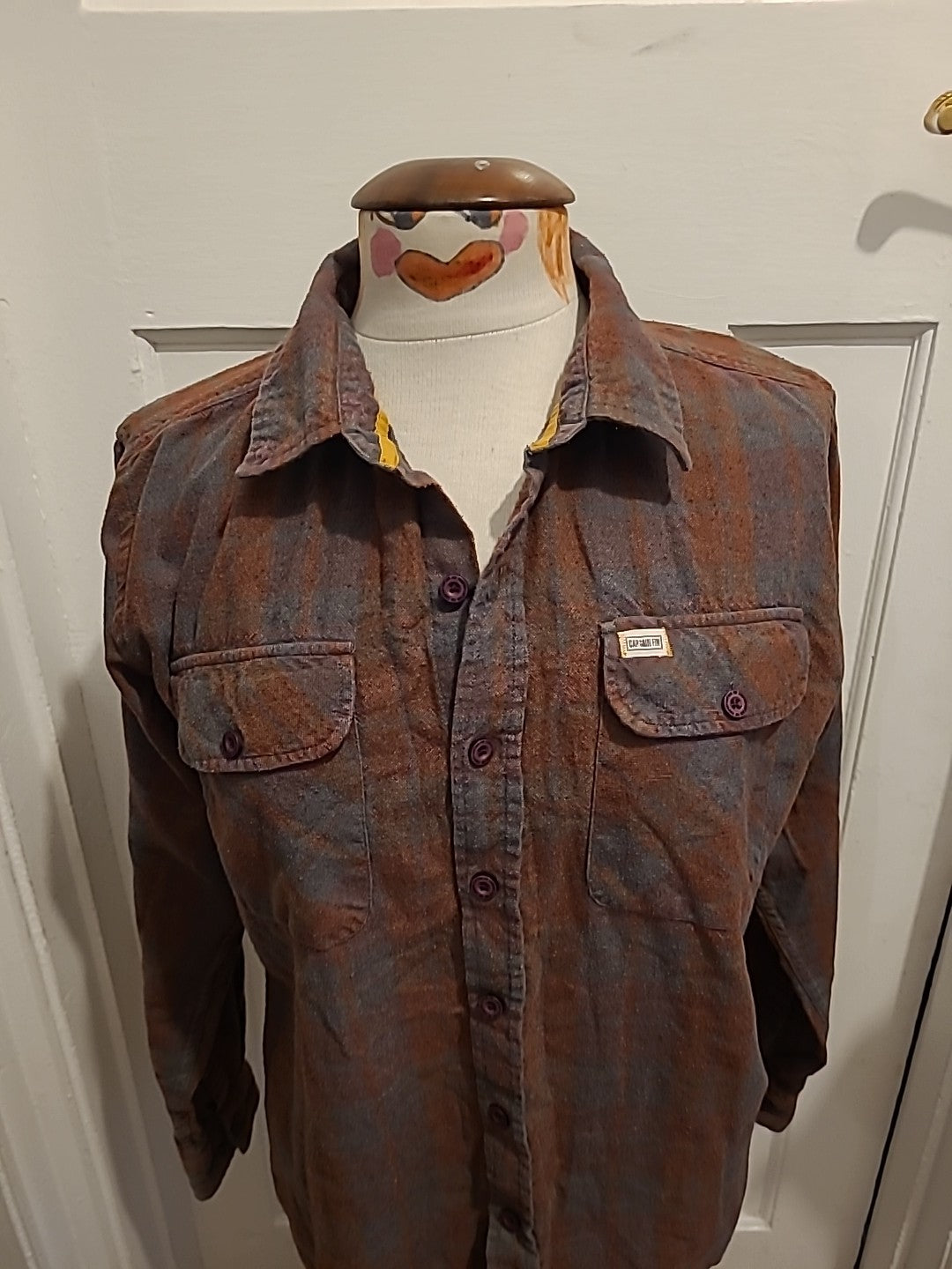 Mens Captain Fin Size Small Camo Coloured Shirt Long Sleeved