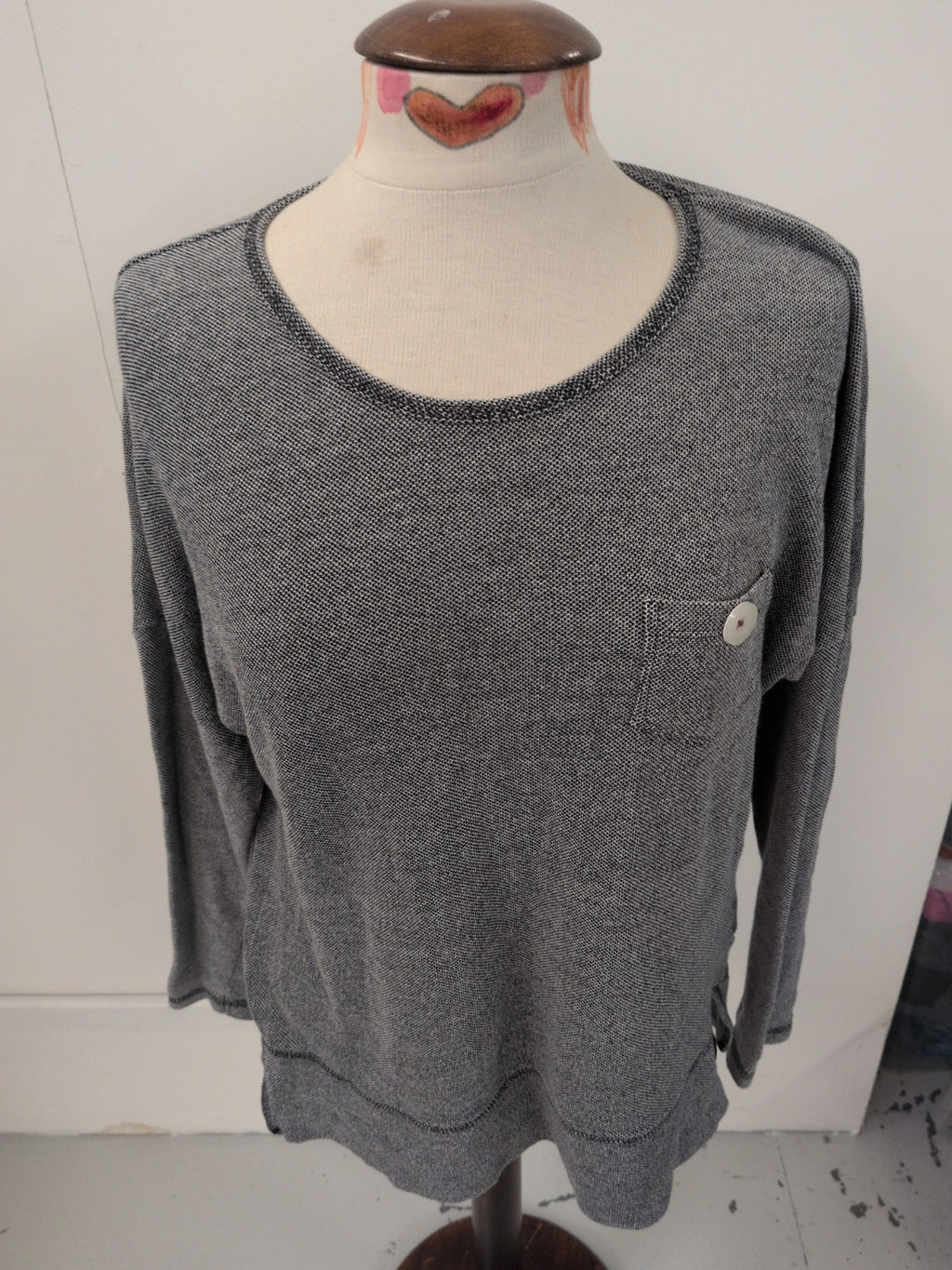 Saltrock Large Grey Long Sleeve T-shirt