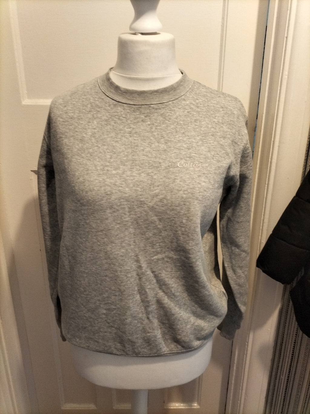 Ladies Cotton Traders Size Small Grey Long Sleeved Pullover Jumper